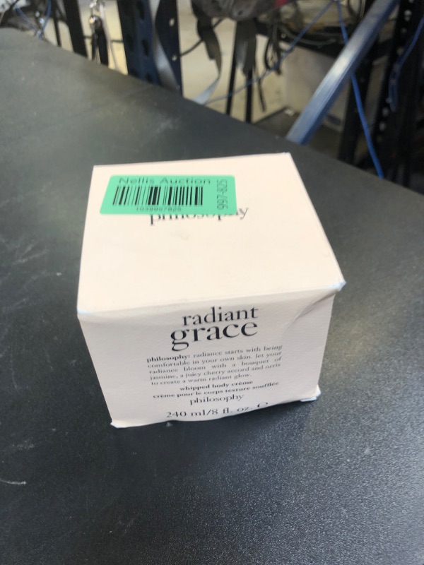 Photo 1 of philosophy radiant grace whipped body crème - luxury scented body lotion - with notes of jasmine, black cherry & sandalwood - 8 fl oz