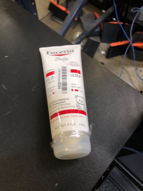 Photo 1 of Eucerin Baby Eczema Relief Body Cream, Fragrance Free Baby Eczema Cream with Colloidal Oatmeal, Ceramide-3 and Licorice Root Extract, 8 Oz Tube