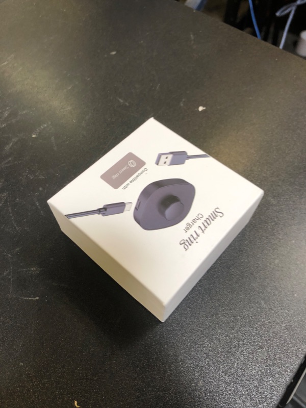 Photo 1 of Smart Ring Charging Size 7, Compatible with Oura Ring Gen3 Charger, Fast Charging Dock and USB-C Cable, Charger for Smart Ring (Black)