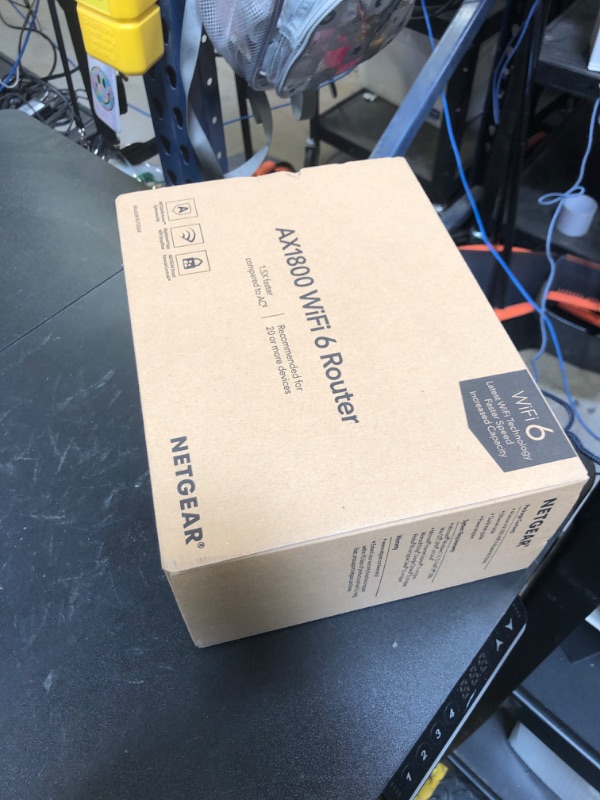 Photo 1 of NETGEAR 4-Stream WiFi 6 Router (R6700AX) – Security Features, AX1800 Wireless Speed (Up to 1.8 Gbps), Covers up to 1,500 sq. ft., 20 devices