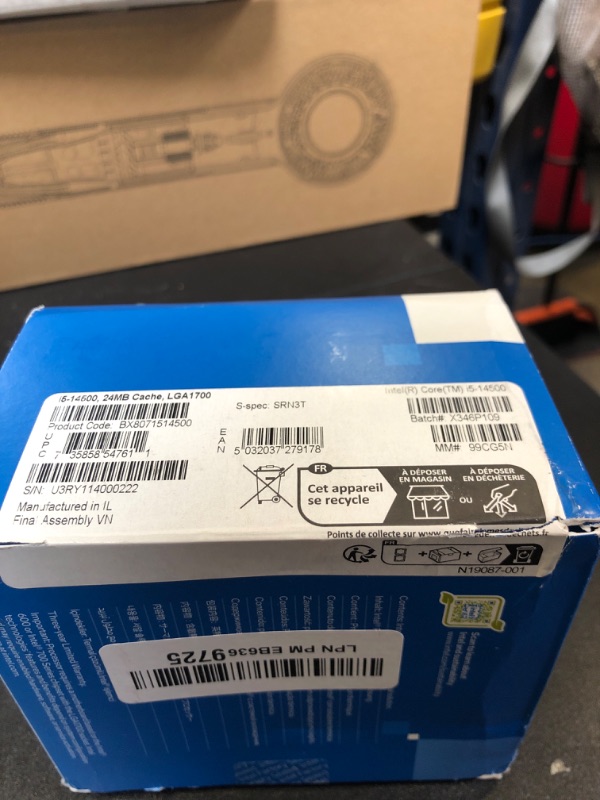 Photo 1 of Intel® Core™ i5-14500 Desktop Processor, 14 Cores (6 P-cores + 8 E-cores) up to 5 GHz (factory sealed)