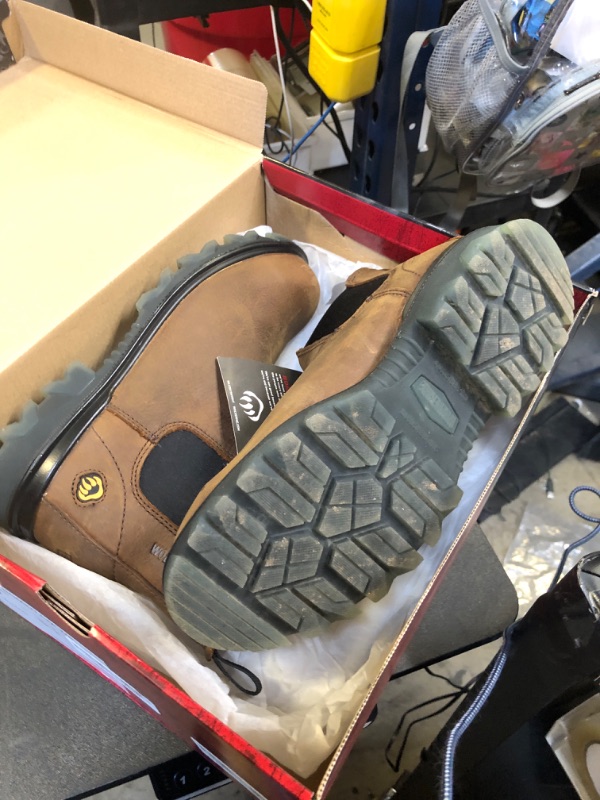 Photo 1 of Wolverine Men's I-90 Waterproof Composite-Toe Romeo Slip-On Boot, Sudan Brown, 9 Extra Wide US