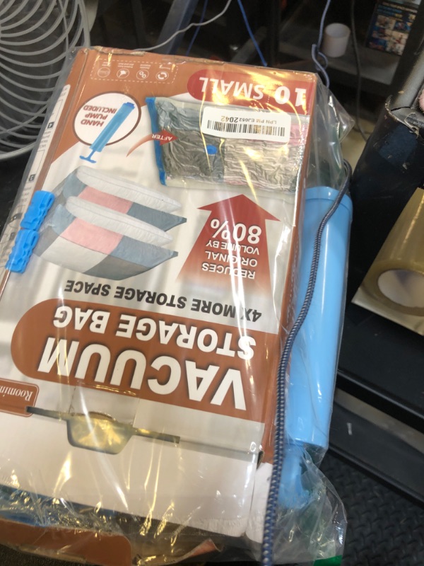 Photo 1 of 10 Small Vacuum Storage Bags with Travel Hand Pump, Small Vacuum Seal Bags for Clothing, Space Saver Bags for Clothes