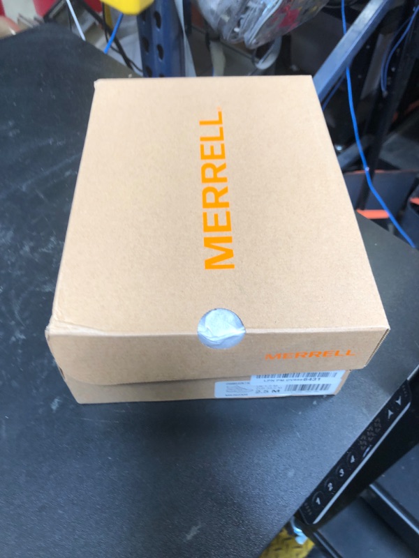Photo 1 of Merrell Chameleon 7 Access MID WTRPF Hiking Boot, Grey/Blue, 2.5 US Unisex Little Kid