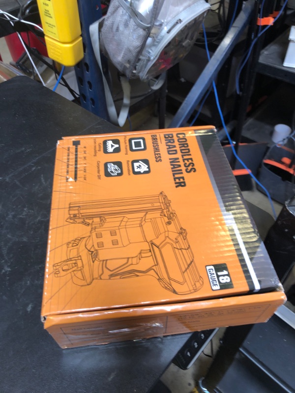 Photo 1 of 18GA Cordless Brad Nailer for Dewalt 20V Battery: Brushless Electric Nail Gun with 1000 Nials - 2 Mode 18 Gauge Nail Gun 20v Tool,5/8 to 1-1/4 Inch for Upholstery Woodworking Carpentry(Tool Only)