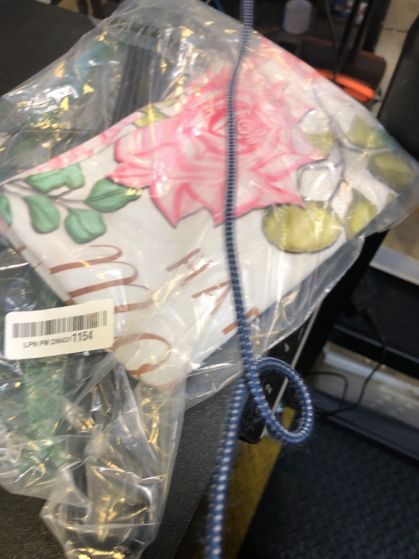 Photo 1 of Mother's Day In Heaven Grave Decorations For Cemetery Decor with Pole Post Outdoor Home Banner Grandparent Mom Yard Flag Daddy Grandma Mama Lawn Tapestry Yard Garden Stand Remembrance Memorial Mothers Day Gift Made in USA