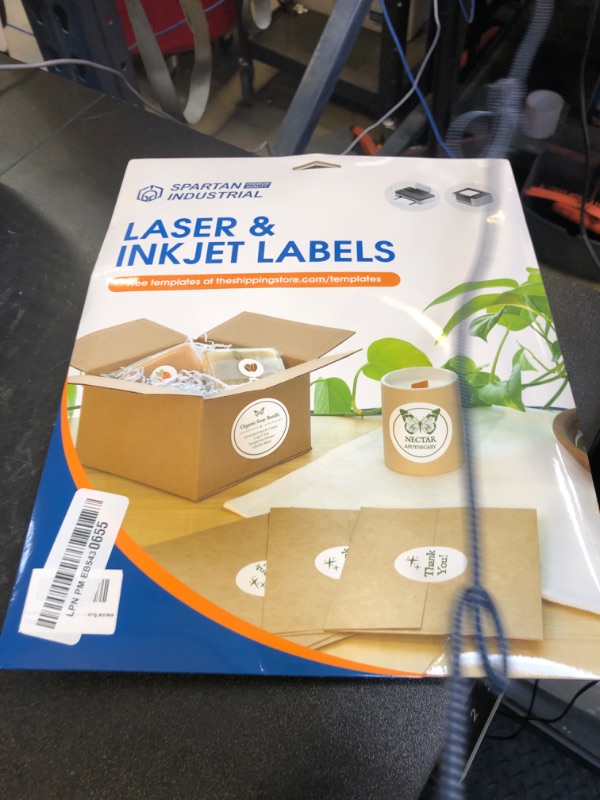 Photo 1 of 1.5" Circle Printable Labels Compatible with Inkjet and Laser Printers - 30 Sheets, 900 Matte White Round Stickers for Pricing, Product Labeling, and Custom Tags - Spartan Industrial