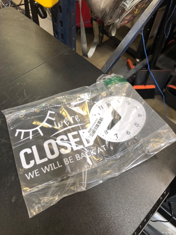 Photo 1 of PLIGREAT Open Closed Welcome Sign Creative Eyes Design Double Sided Open Closed Sign Business Hours Hanging Plaque for Shop Retail Store Bar Bakery Window Wall Decor Hanging Door with Chain (BENT)