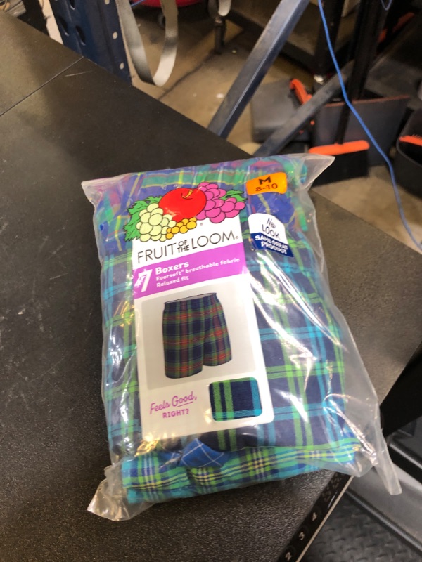 Photo 1 of Fruit of the Loom Boys' Boxer Shorts, Woven - 7 Pack - Assorted, Medium