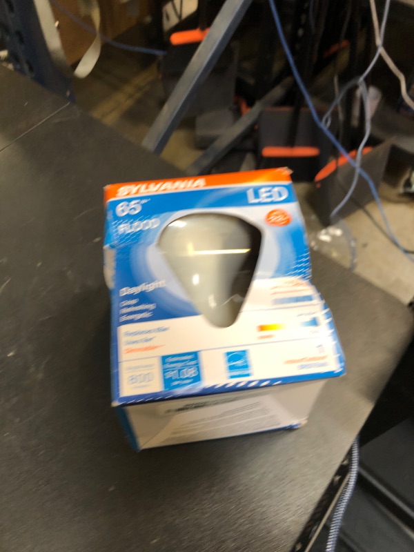 Photo 1 of Sylvania Flood BR30 LED Light Bulb, 65W = 9W, Dimmable, 22 Year, 800 Lumens, 5000K, Daylight - 1 Pack (40461)