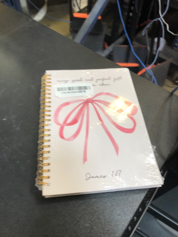 Photo 1 of RUNMESS Coquette Pink Bow Notebook, Christian Notebook, Preppy Pink Notebook Journal, Christian Journal for Women, Christian Gifts for Women, Pink Office Supplies, Spiral Notebook 5.5x8.3 Inches