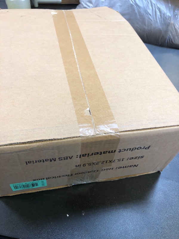 Photo 1 of Namunanee Outdoor Electrical Junction Box with High Power Outlet, 16" H* 12" L* 5.9" W, ABS Water Resistant Enclosure with Internal Mounting Panel & Hinged Cover.