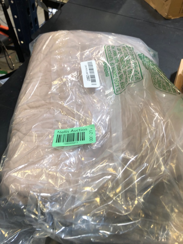 Photo 1 of Madison Park Quebec Oversized Quilted Throw in Khaki Finish MP50-2984, 60"x70"