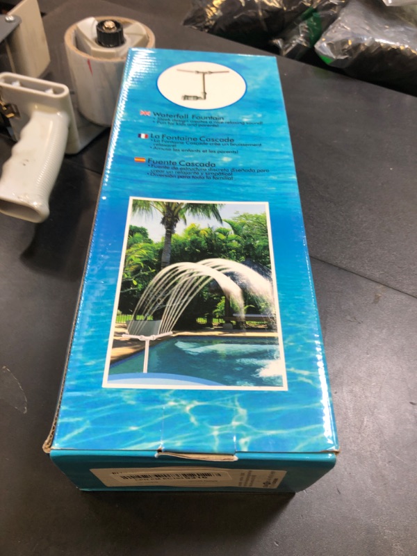 Photo 1 of MILYN Pool Fountain, Dual Spray Swimming Pool Accessories for Above Ground/Inground Pools, 2-in-1 Adjustable Pool Fountains for Above Ground Pool, Garden Sprinkle Feature Outdoor Decor