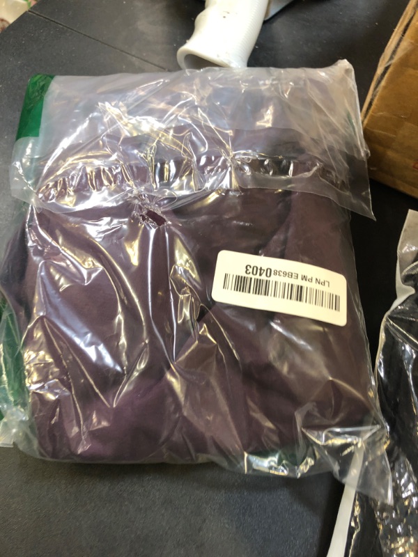 Photo 1 of Houmous S-XXXL 29''31''33''35'' Inseam Women's Cotton Bootcut Pants Inner Pocket(Petite-29 Inseam-Purple, Medium)