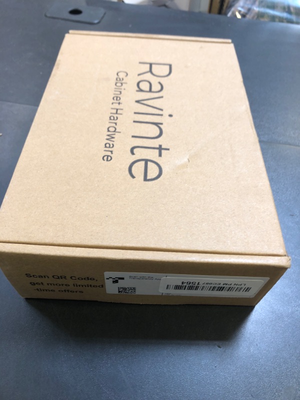 Photo 1 of Ravinte 20 Pack Brass 3-3/4 Inch Hole Center Champagne Gold Handles Square Cabinet Hardware Stainless Steel Pulls for Kitchen Cupboard Drawers 6 Inch Overall Length