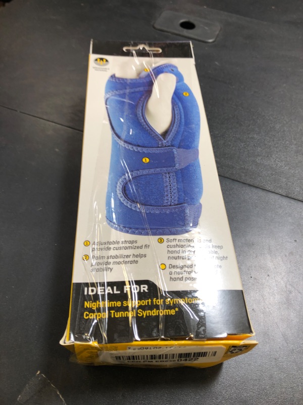 Photo 1 of FUTURO Night Wrist Support, Left or Right, Adjustable, Helps Provide Nighttime Relief of Carpel Tunnel Symptoms, Made of Breathable Material, Easy-to-Use Sleeve Design, One Size Fits Most (48462ENR)