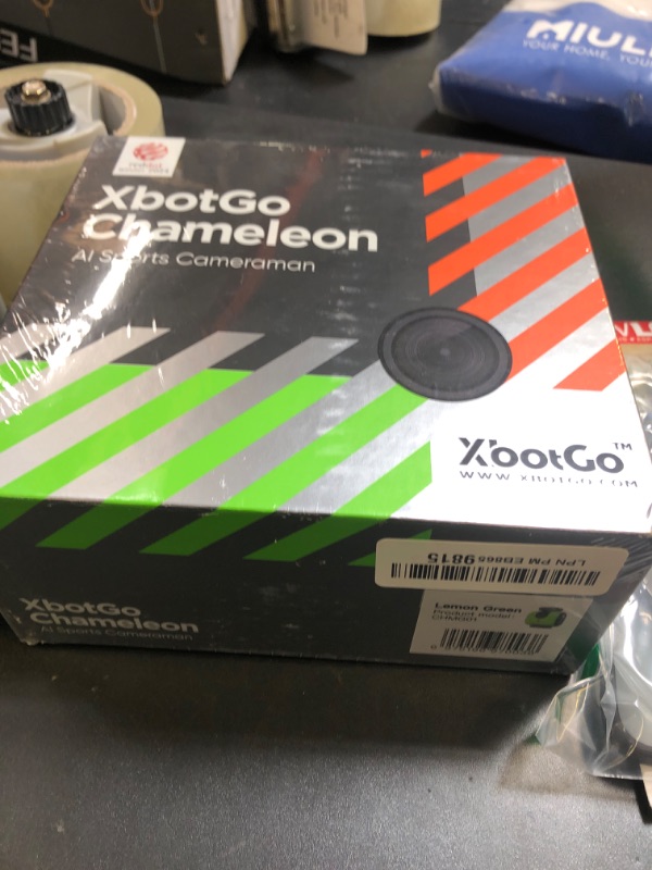 Photo 1 of XbotGo Chameleon AI Auto Sports Action Camera - 4K 60FPS Soccer Camera and Basketball Tracking Camera for Team Sports, Live Streaming, No Subscription, Works with iOS & Android (Lemon Green)