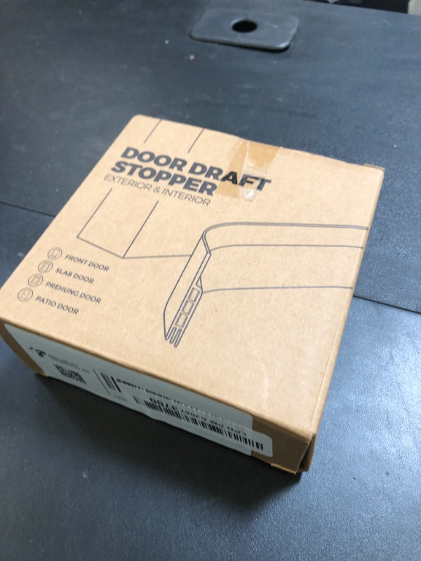 Photo 1 of Holikme Door Draft Stopper Under Door Draft Blocker Insulator Doors Sweep Weather Stripping Noise Stopper Strong Adhesive, White