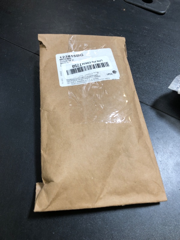 Photo 1 of Moen Brushed Gold 8-Inch Standard Shower Arm with 1/2-Inch Universal Threads, 123815BG
