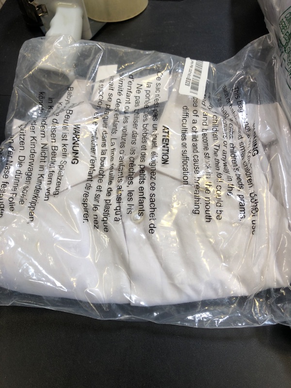 Photo 1 of MEN'S BUTTON UP WHITE SHIRT SIZE L