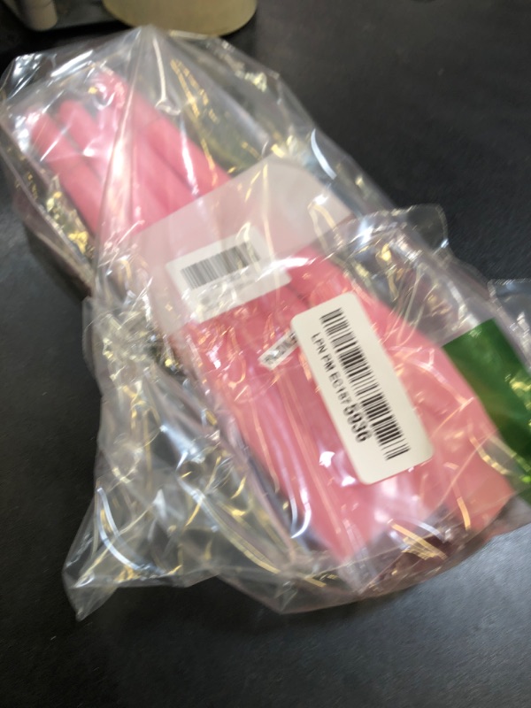Photo 1 of 10 inch Pink Taper Candles-Set of 4 Taper Candles -Dripless and Smokeless,Tall Candlesticks, Home Dinner, Party, Wedding, Halloween, Churches,Christmas Candles