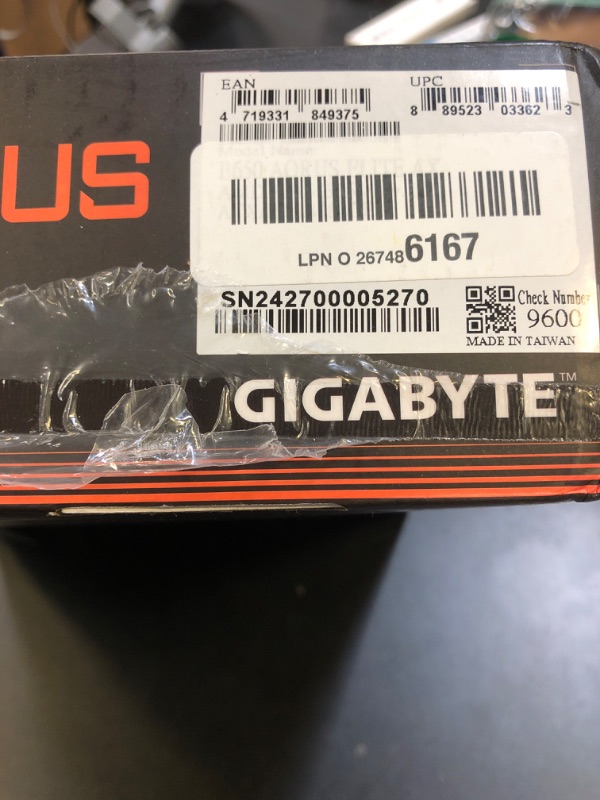 Photo 1 of GIGABYTE B650 AORUS Elite AX AMD B650 ATX Motherboard with DDR5, PCIe 5.0, WiFi 6E, 5-Year Warranty