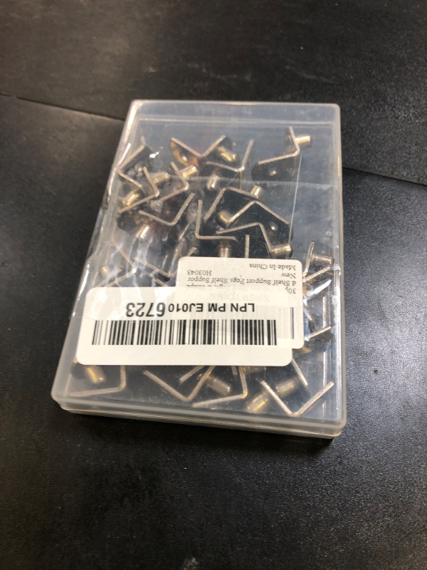 Photo 1 of 30pcs Cabinet Shelf Pegs, L Shaped Shelf Support Pegs Shelf Support Pins Cabinet Shelf Pins Shelf Hole Pins Shelf Bracket Pegs for Cupboard Bookshelf, Wardrobe, Cabinets, Display Cabinets