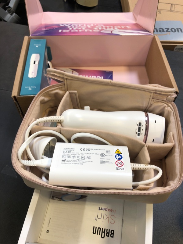 Photo 1 of Braun IPL Skin i·Expert, at Home Laser Hair Removal, Permanent Visible Hair Reduction, with Free App, Smart IPL, Vanity Case, Venus Razor, 2 Smart Heads, Facial Trimmer, PL7219