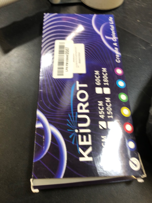 Photo 1 of 12V Led Light Strip 18" Connectable White LEDs Strip Lights for Car Motorcycle Golf Cart Automotive Trucks Boat Waterproof Led Light Strip, 4Pack