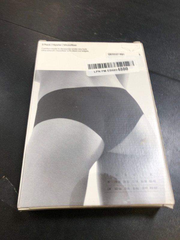 Photo 1 of Calvin Klein Women's Invisibles Seamless Hipster Panties, 5 Pack, Black/Speakeasy/White Light Caramel, Small