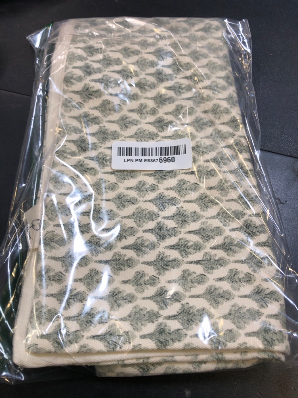 Photo 1 of FIOUOVO Floral Pillow Covers 24x24 Pillow Cover Block Print Couch Pillows for Living Room Decorative Neutral Accent Throw Pillow Covers, 1PC, Olive Green