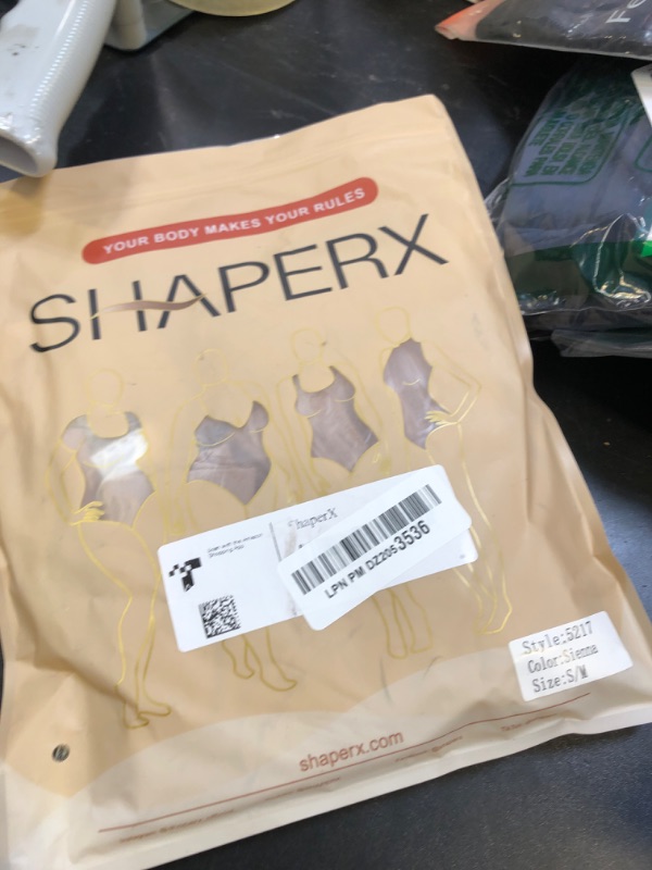 Photo 1 of SHAPERX Strapless Shortie Bodysuit for Women Tummy Control Shapewear Seamless Sculpt Body Shaper with Removable Straps,SZ5217-Sienna-S/M
