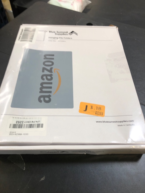 Photo 1 of Blue Summit Supplies Hanging File Folders, 25 Reinforced Hang Folders, Designed for Home and Office Color Coded File Organization, Letter Size, Black, 25 Pack