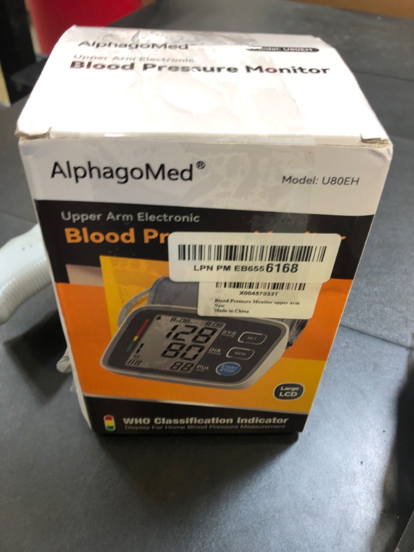 Photo 1 of ALPHAGOMED Upper Arm Blood Pressure Monitor for Home Use 2 Cuff Sizes, 9-17'' & 13-21''Extra Large BP Cuff Automatic Digital Blood Pressure Machine 2 Users 180 Memories USB Cable 4 AA Batteries