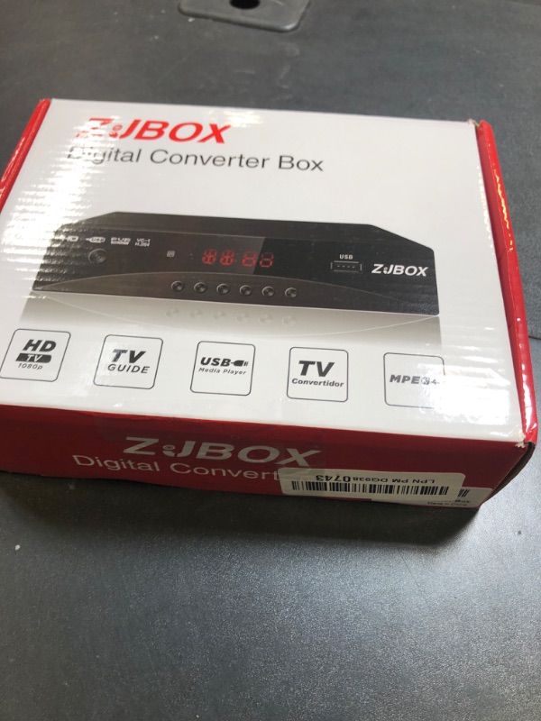 Photo 1 of Digital TV Converter Box, ATSC Cabal Box - ZJBOX for Analog HDTV Live1080P with TV Recording&Playback,HDMI Output, Timer Setting TV Tuner Function Set Top Box Digital Channel Free