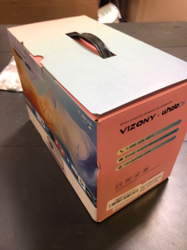 Photo 1 of VIZONY E1 Pro Netflix-Certified Smart Projector, 550 ANSI Lumens, WiFi Bluetooth, Auto Focus & Keystone, Native 1080P & 4K Support, Full-Sealed Optical Engine, Portable Home Theater for Indoor/Outdoor