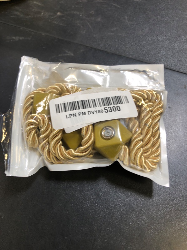 Photo 1 of Hion Magnetic Curtain Tiebacks Golden 2pcs, Curtain Tiebacks Buckles Holdbacks Holders Hooks Clip for Home Bedroom Office Decorative Curtain