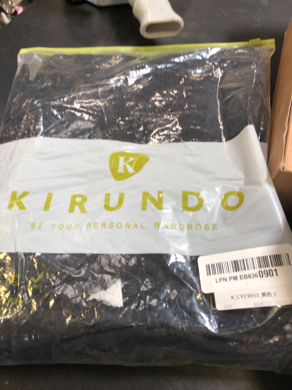 Photo 1 of KIRUNDO Two Piece Summer Sets Sleeveless Vest Blazer Long Work Pants Suit Set Business Casual Clothes for Women Work Outfits Womens Fashion 2025(Black, Large)