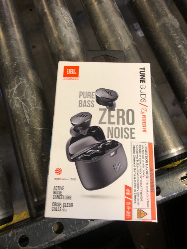 Photo 1 of JBL Tune Buds - True wireless Noise Cancelling earbuds, JBL Pure Bass Sound, Bluetooth 5.3, 4-Mic technology for Crisp, Clear Calls, Up to 48 hours of battery life, Water and dust resistant (Black)