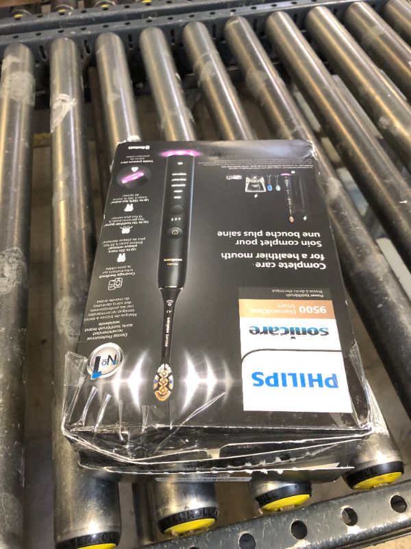 Photo 1 of Philips Sonicare DiamondClean Smart 9500 Electric Toothbrush, Sonic Toothbrush with App, Pressure Sensor, Brush Head Detection, 5 Brushing Modes and 3 Intensity Levels, Black, Model HX9923/11