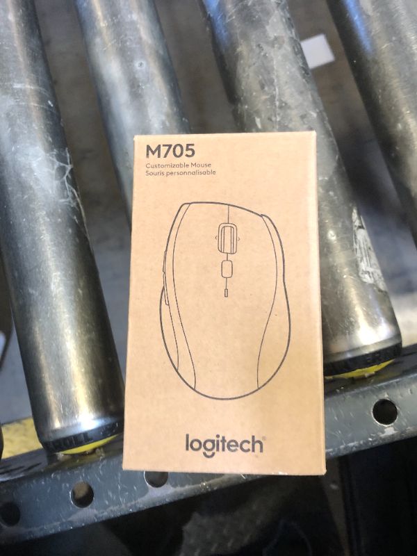 Photo 1 of Logitech M705 Marathon Wireless Mouse, 2.4 GHz USB Unifying Receiver, 1000 DPI, 5-Programmable Buttons, 3-Year Battery, Compatible with PC, Mac, Laptop, Chromebook - Black