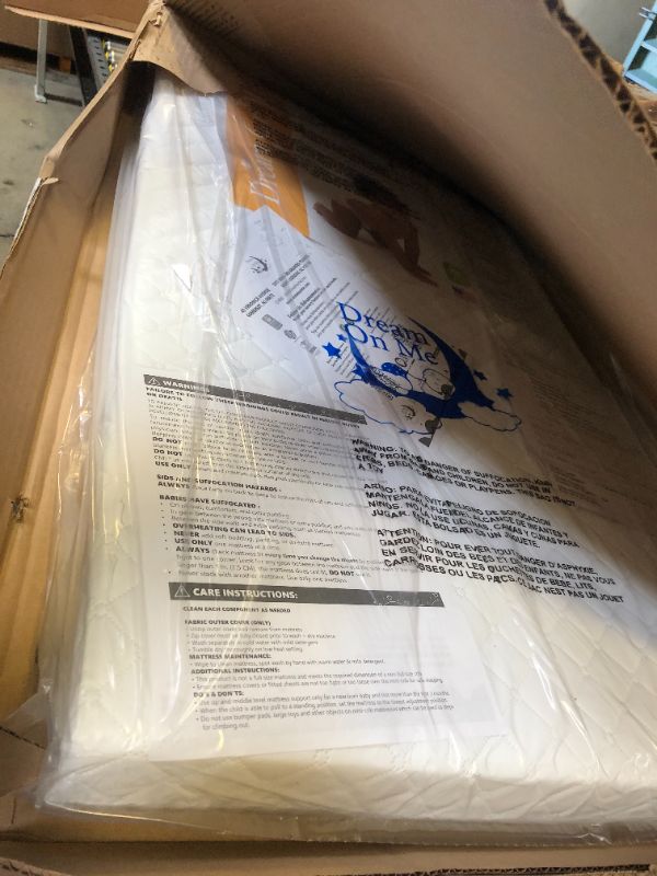 Photo 1 of Dream On Me Holly 3” Fiber Baby Crib Mattress, Fits All Mini & Portable Cribs Only, Greenguard Gold and JPMA Certified Crib Mattress, Easy to Clean and Waterproof Vinyl Cover