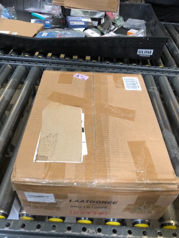 Photo 1 of LAATOOREE Nightstand Set of 2, Small End Table with Rattan Door, Bedside Table with Solid Wood Feet, Boho Side Table for Bedroom Living Room Small Space - Black