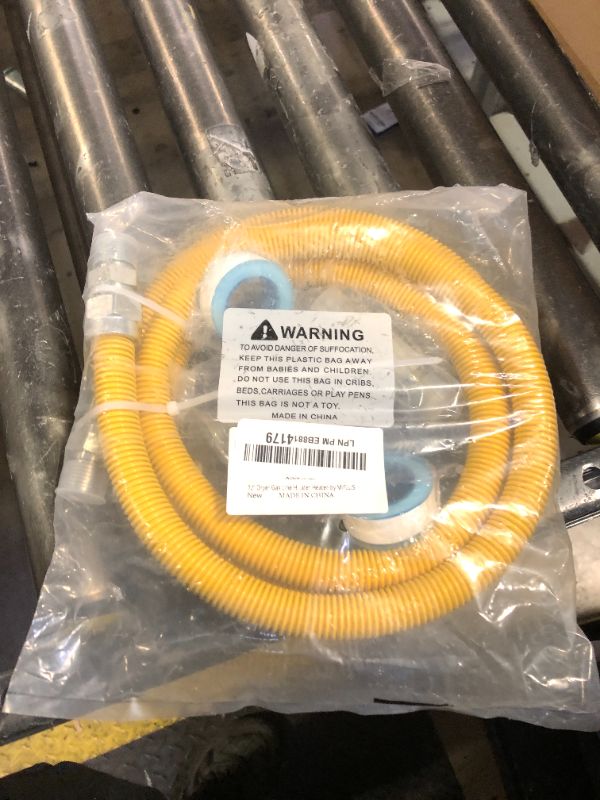 Photo 1 of 72" Dryer Gas Line Hose/Appliance 3/4 Flexible Natural Gas Line with Connector 1/2" MIP 1/2"FIP 3/4"MIP Fitting,5/8" OD(1/2" ID) Gas Range Connector Kit for Gas Stove,Dryer,Water Heater-by MIFLUS