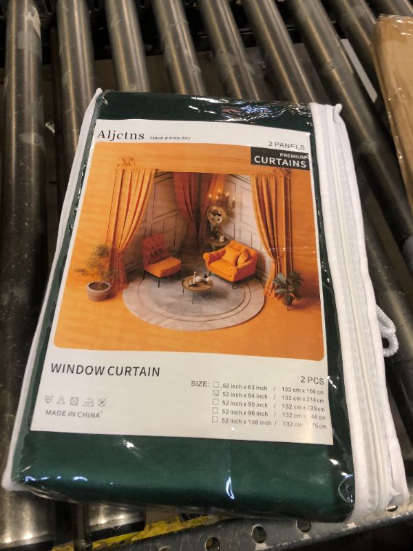 Photo 1 of Aljctns Emerald Green Velvet Curtains 84 inches Long Luxury 80% Blackout Curtains for Bedroom Living Room,Thermal Insulated Super Soft Window Drapes Rod Pocket & Back Tab, 52" W x 84" L, 2 Panels