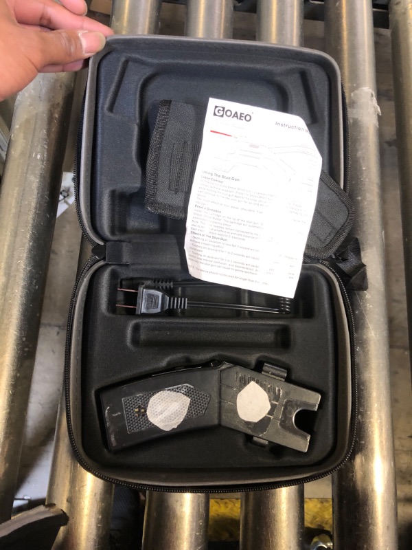 Photo 1 of GOAEO Self-Defense Heavy Duty Stun Gun for Men & Women,15 Foot Range,1.80 µC Painful Charge,LED Flashlight,Safety Switch