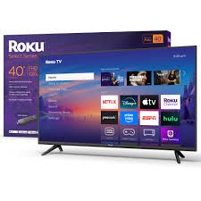 Photo 1 of Roku Smart TV 2025 – 40-Inch Select Series, 1080p Full HD TV – RokuTV with Voice Remote – Flat Screen LED Television with Wi-Fi for Streaming Live Local News, Sports, Family Entertainment