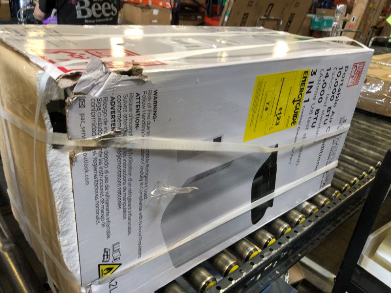 Photo 1 of 14000 BTU Portable Air Conditioners,Cools Up to 700 Sq.Ft,Portable AC Unit with Remote Control,Cooling,Fan,Dehumidification,Sleep Mode& Installation Kits for Large Rooms,White