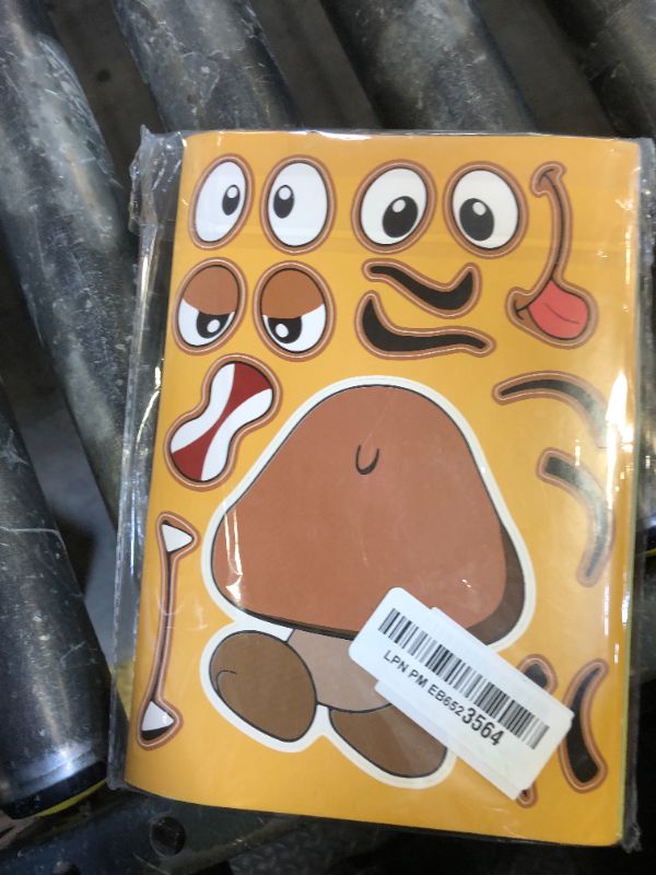 Photo 1 of 36Pcs Make-a-face Stickers, Make Your Own Stickers Fun Craft Project for Kids, Mixed and Matched with 8 Designs Characters Sticker for Party Decoration, Class Reward, Book Decor, Birthday Gifts